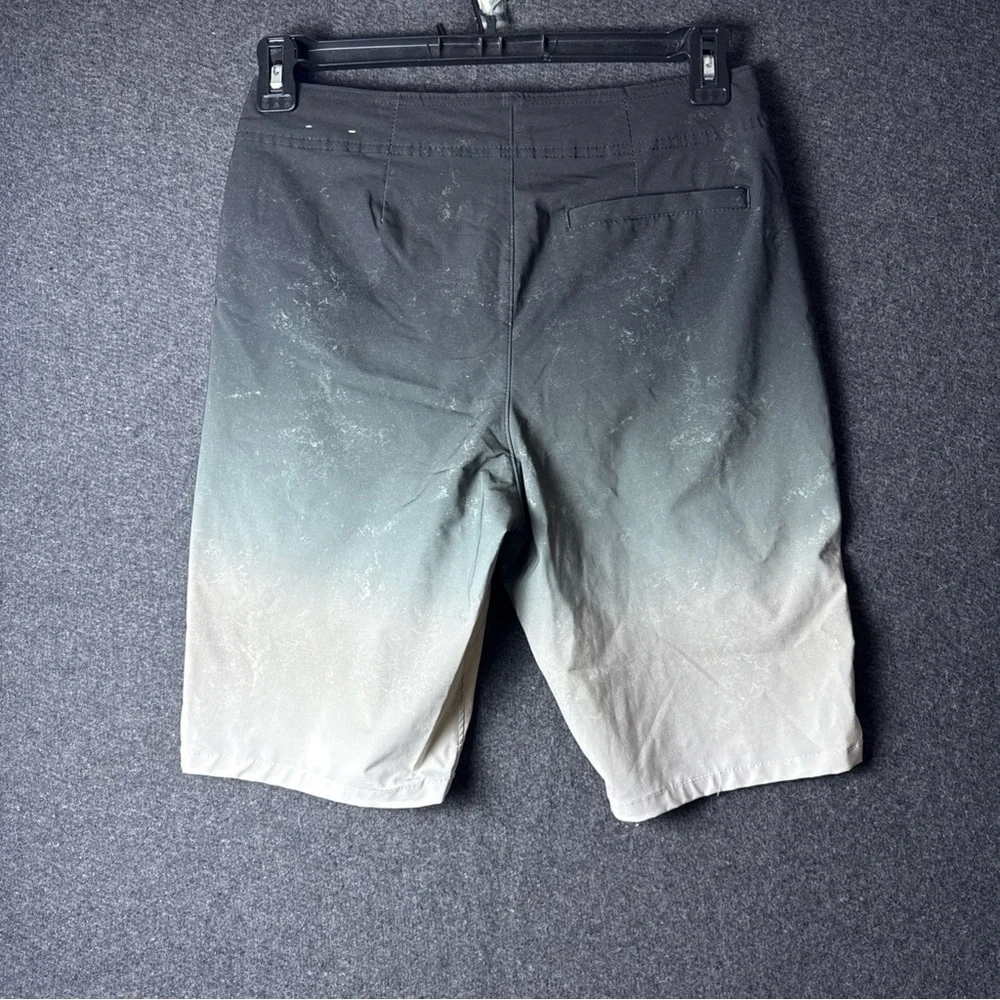 HOLLISTER MENS 28 BOARD SHORTS SWIM TRUNKS‎ TIE EPIC CLEX OMBRE STRETCH BLACK